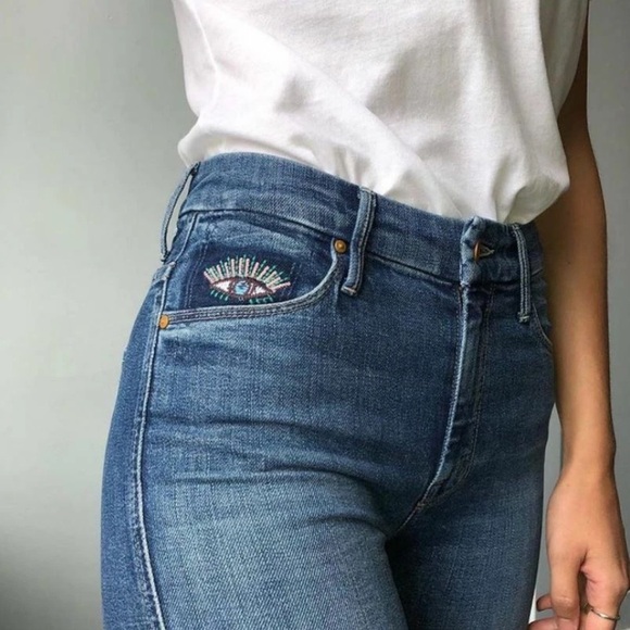 MOTHER Denim - Mother Denim High Waisted Double Looker Ankle Fray, skinny jeans Size 26